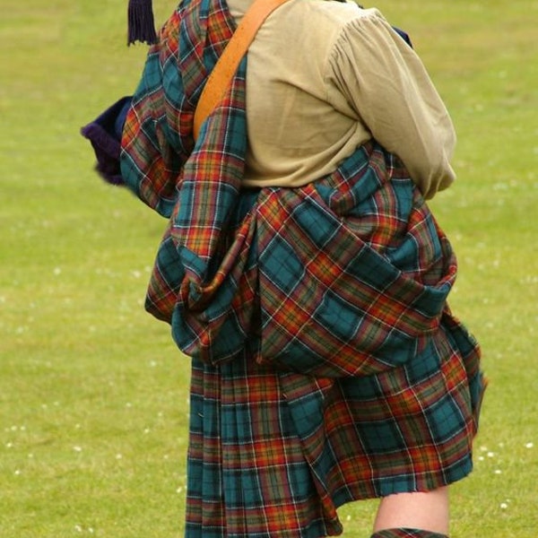 Men's Great Kilt Scottish Highland Vintage Kilt Tartan Great Kilt For Men's Available in 40 Tartan