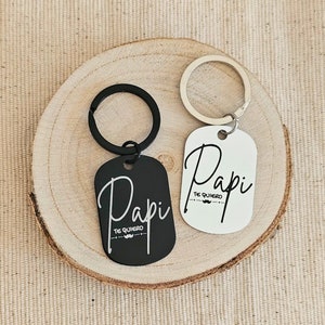 Personalized Lightweight Father&#39;s Day Keyring - Custom Engraved Gift for Dad - Keychain for Him