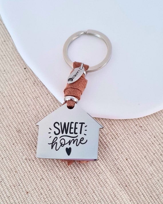 House keychain engraved hot sale