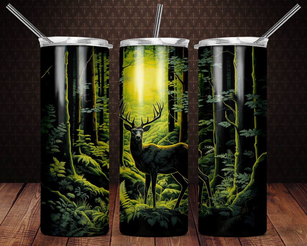 Deer 20 Oz Skinny Tumbler Sublimation Design Digital Download PNG ...