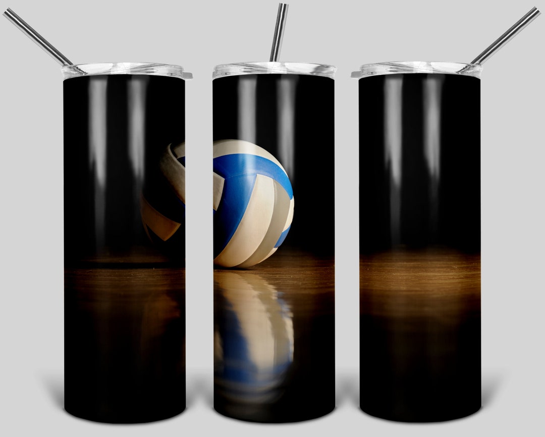 Volleyball Tumbler Designs Volleyball 20oz Skinny Tumbler Etsy