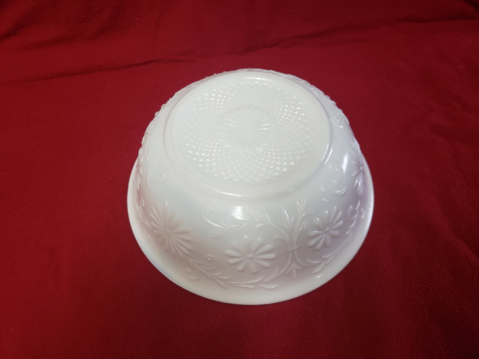 FTD 1979 Milk Glass Bowl Etsy