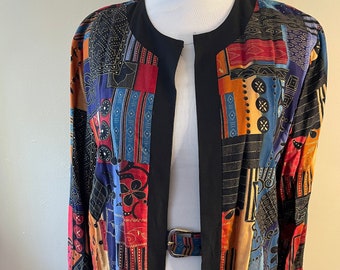 Size XL - Perfect Fall Vintage Lady Carol Blazer Jacket with Matching Belt Size 16