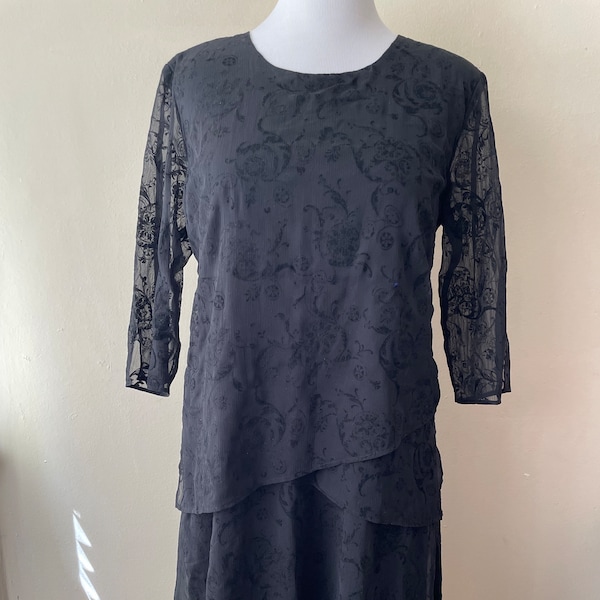 Vintage Black Funeral Dress Etsy