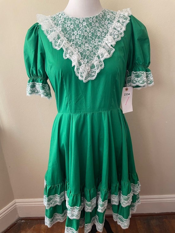 Size S - Vintage Partners Please Malco Modes Green Lace Dress Size S - Vintage Partners Please Malco Modes Green Lace Dress