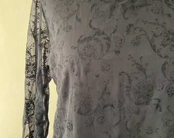 Size XL - Vintage Black Lacy Anthony Richards Dress Size 12