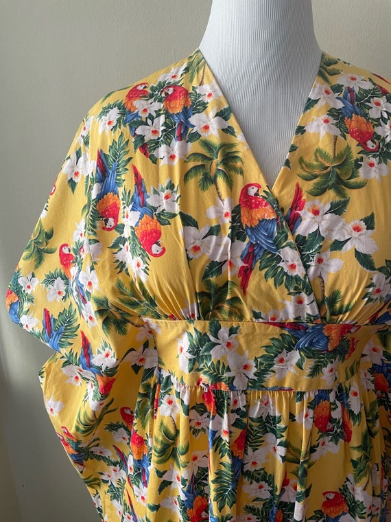 Vintage Women's Aloha Cotton Caftan Dress Hana Fa… - image 2