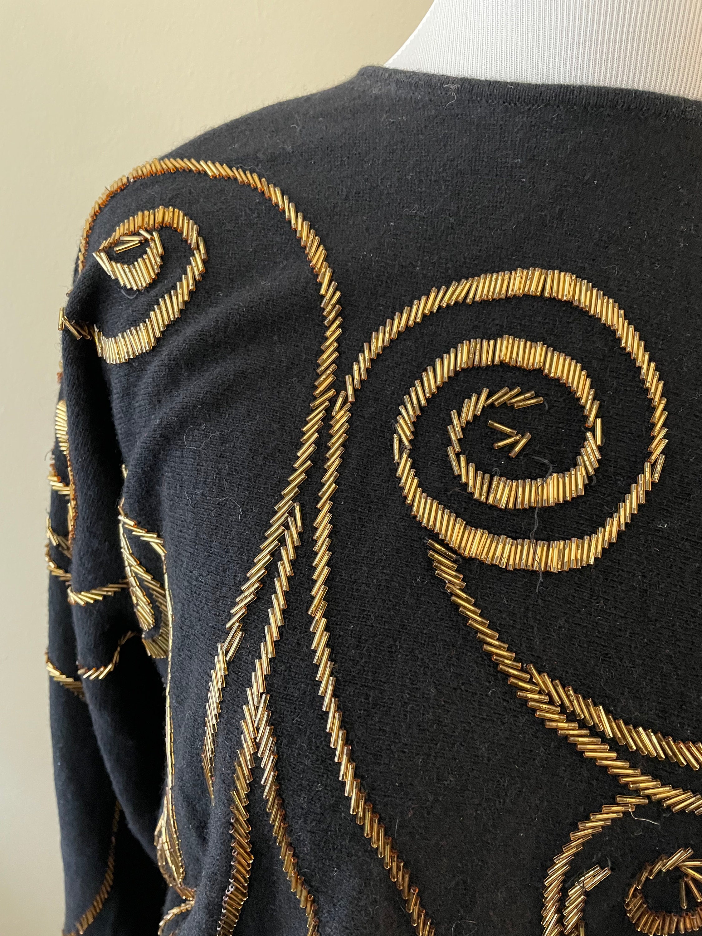 MG Lg Sequin Sweater Black main image 1
