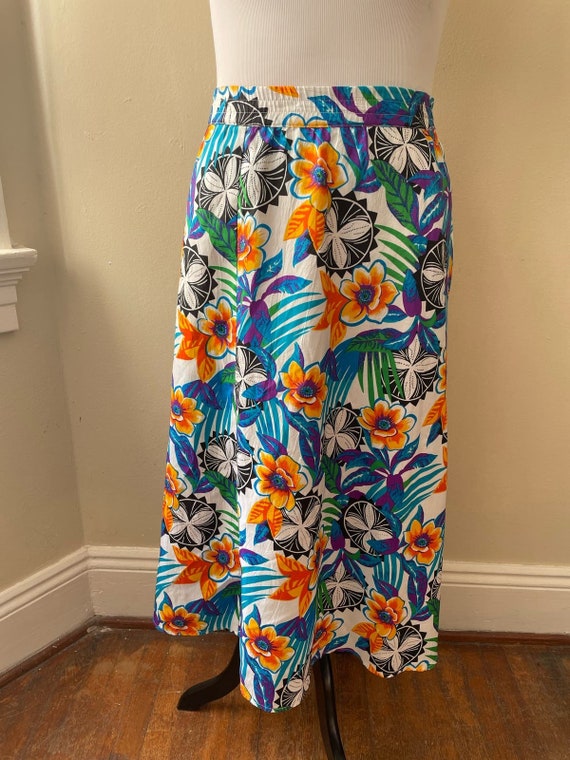 Size 2XL+ - Vintage Chaus Tropical Plus Size Skirt