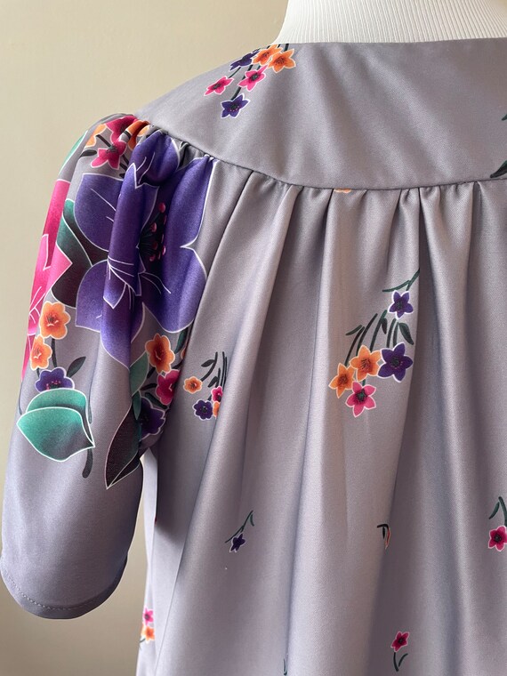 Size M - Vintage 90s Floral Caftan Housedress by … - image 6