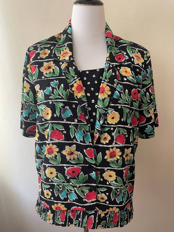 Size XL - Vintage 90s Alfred Dunner Faux Layered … - image 1