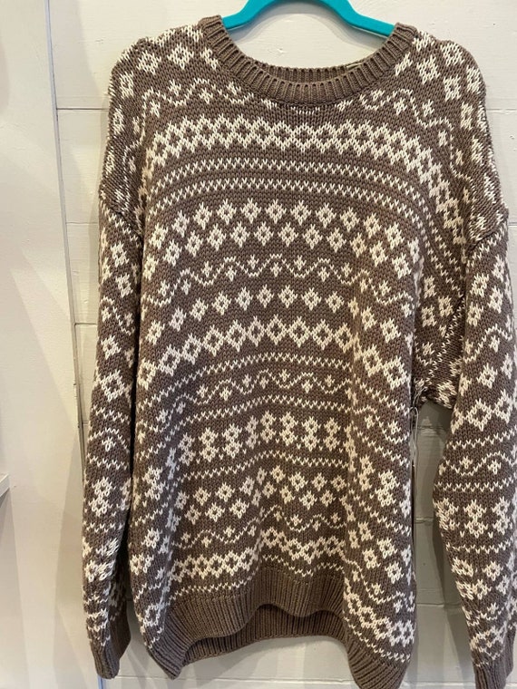Size L Vintage 90s Gap Nordic Fair Isle Sweater Etsy Australia