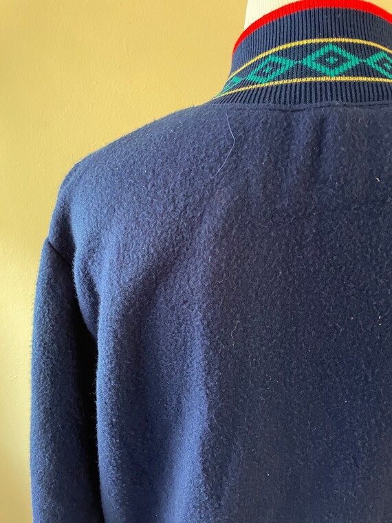 Size XL - Vintage Blue Flannel Turtleneck Housedr… - image 5