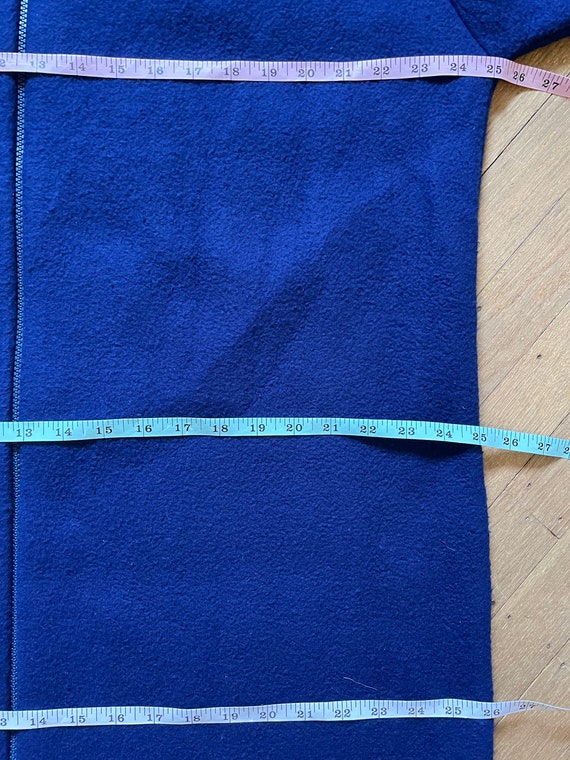 Size XL - Vintage Blue Flannel Turtleneck Housedr… - image 7