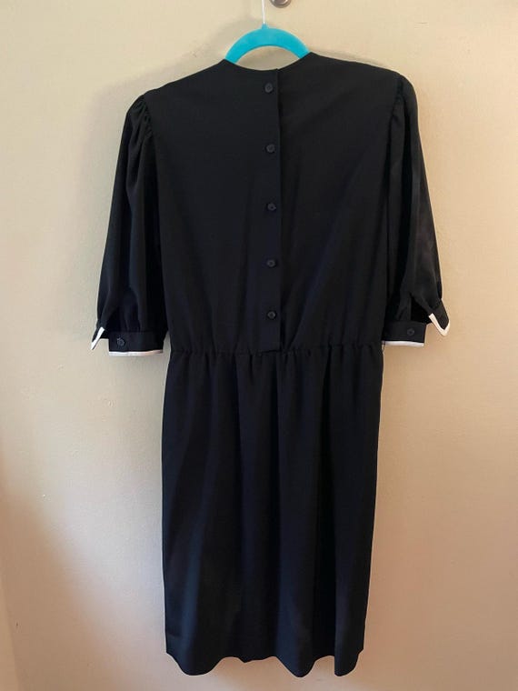 Size S - Vintage 90s Albert Nipon Black Nautical … - image 5