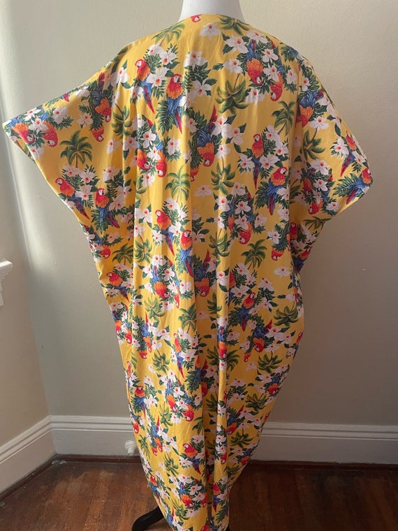Vintage Women's Aloha Cotton Caftan Dress Hana Fa… - image 4