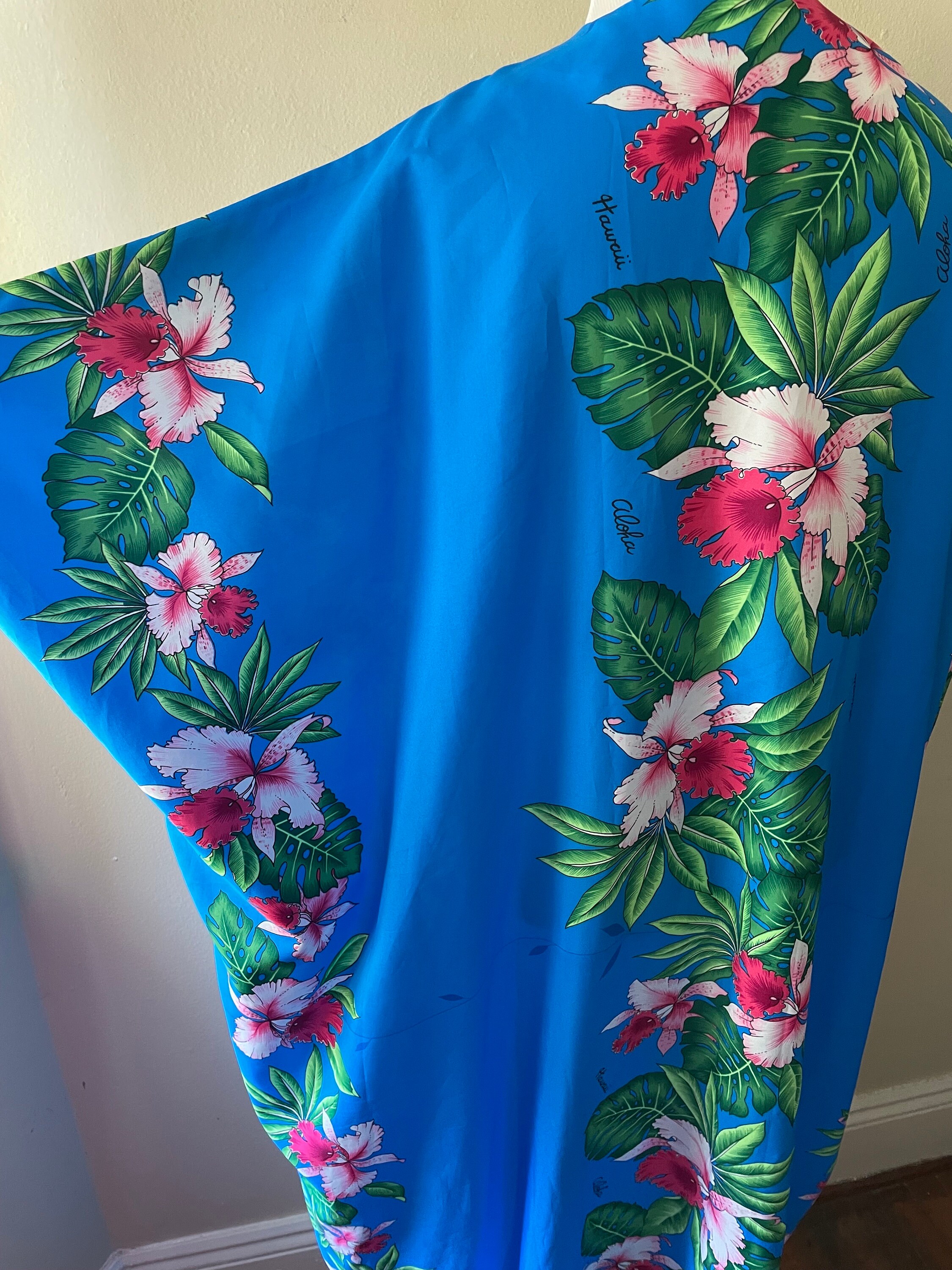 Monkey Business Midi Caftan in Blue Hawaiian main image 1
