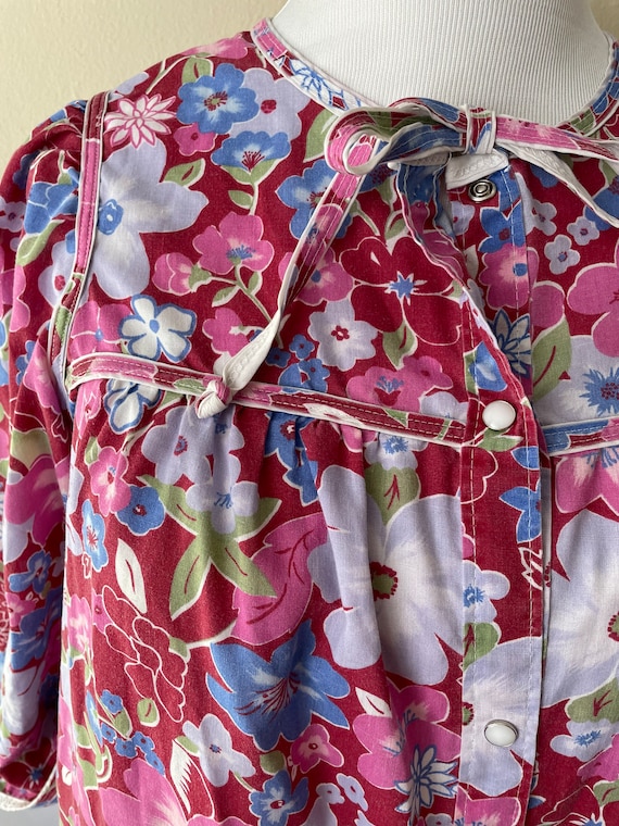 Size XL - Vintage Floral Housedress by At Home We… - image 2