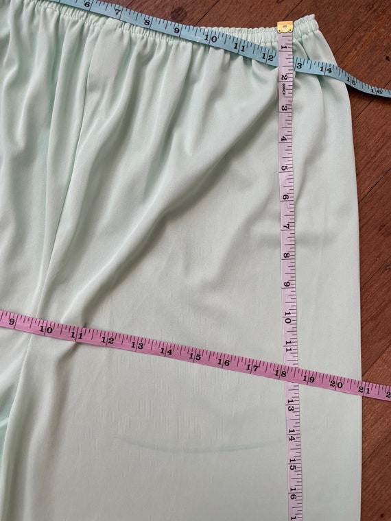 Size XL - Vintage Three Piece Light Green Pajama … - image 9
