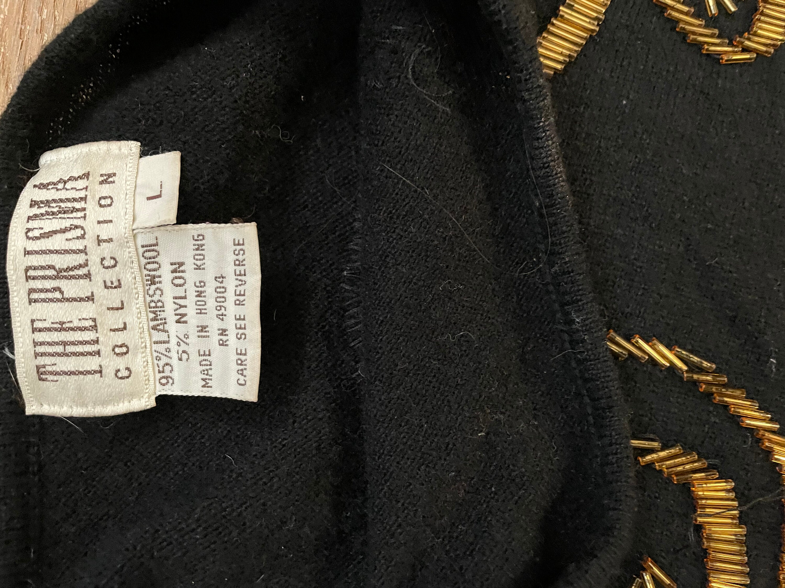 MG Lg Sequin Sweater Black