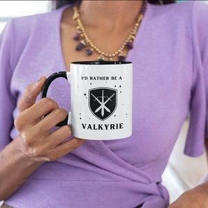 ACOTAR Valkyrie ACOSF SJM merch Sarah J Maas Nesta Archeron Valkyrie Training Camp Bookish Gift Booktok Night Court Velaris Feyre acotar mug
