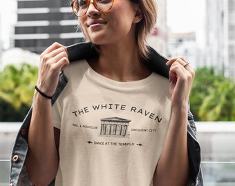 Crescent City White Raven T-Shirt: SJM Booktok Fan Tee