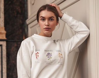Sarah J Maas Floral Sweatshirt: Bookish ACOTAR, Throne of Glass, Crescent City