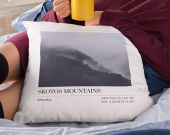 From Blood and Ash Pillow: Atlantia, Skotos Mountains Fan Decor