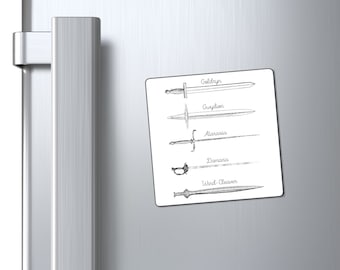 Sjm Universe Swords Magnet: Acotar, Tog, Cc Inspired