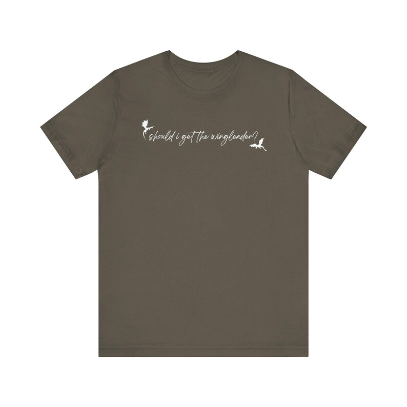 Fourth Wing Inspired Tee: 'Should I get the wingleader?' Dragon Booktok Shirt bild 3
