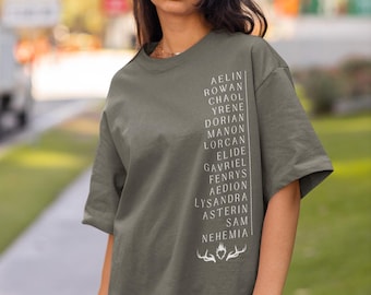 Throne of Glass Character Shirt, SJM Merch, Fireheart Shirt