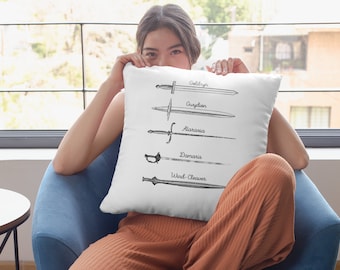 SJM Universe Swords Pillow: Booktok Bookish Decor