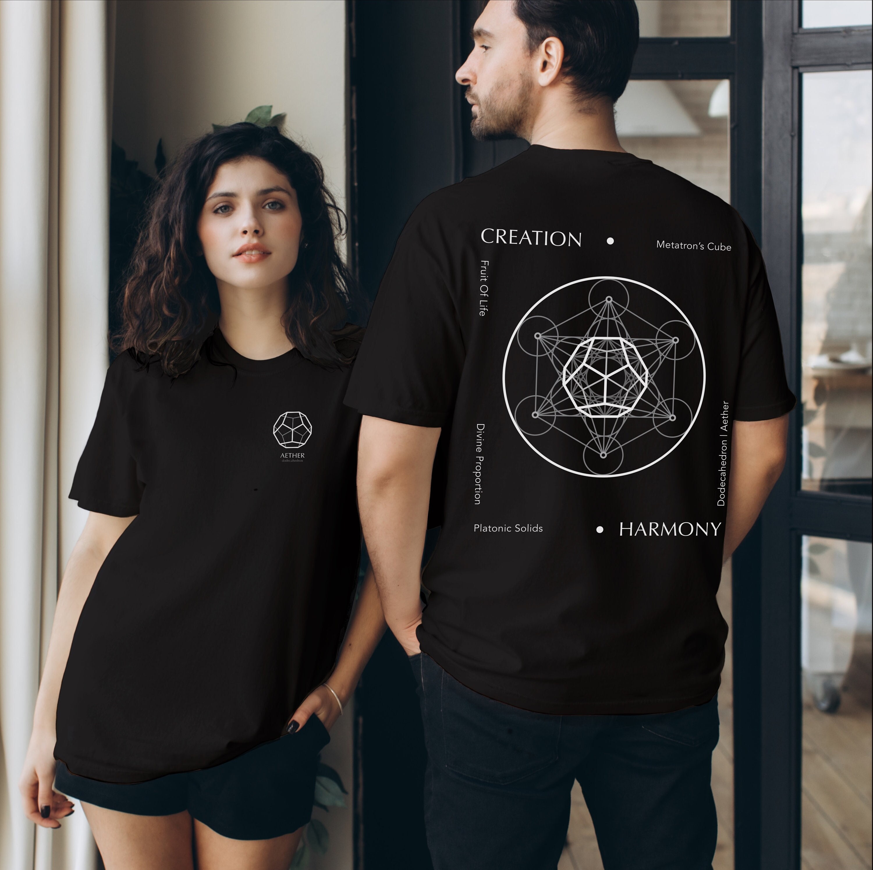 Metatron's Cube Sacred Geometry Platonic Solids T-Shirt Metatron's Cube Sacred Geometry Platonic Solids T-Shirt