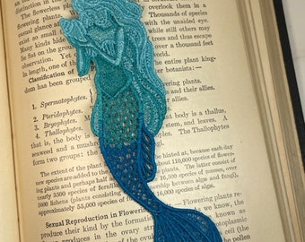 Bookmark-Mermaid, lace