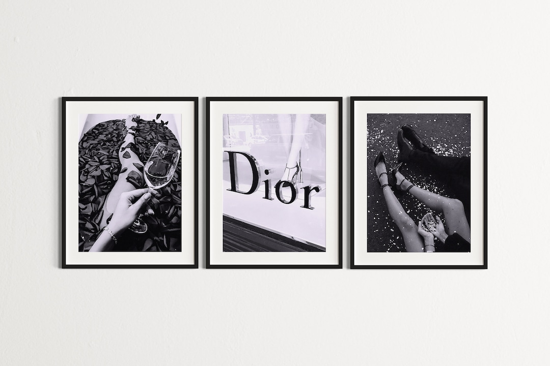 Vintage Aesthetic Wall Art Teen Girls Room Decor Black and Etsy