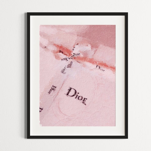 Poster esthétique de boîte-cadeau d'art mural de luxe rose | Poster imprimable aspect peinture à l'huile | Photo moderne de créateur d'image | NUMÉRIQUE