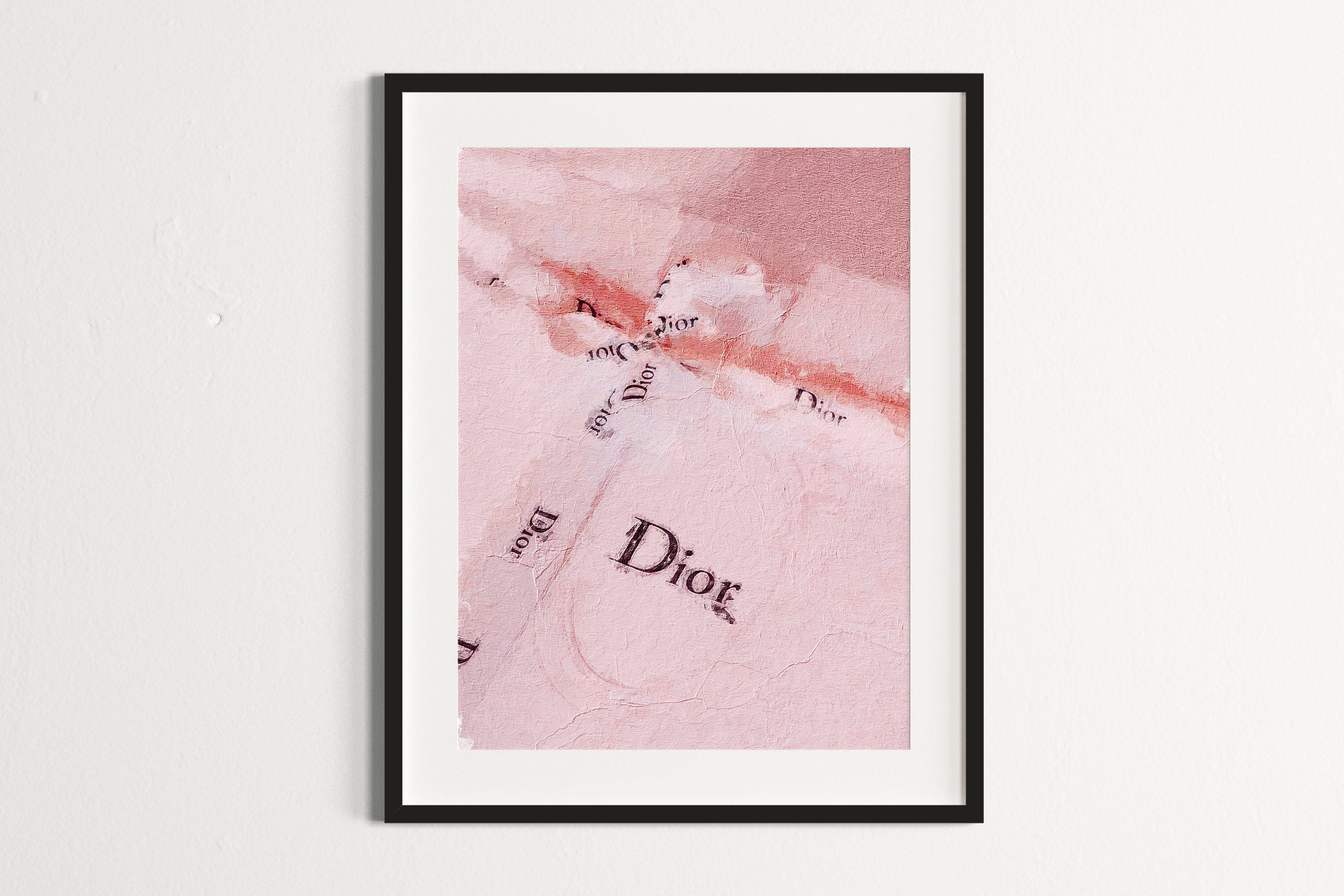 Tableau Dior ❤️ peinture abstraite décorative femme impression dr8