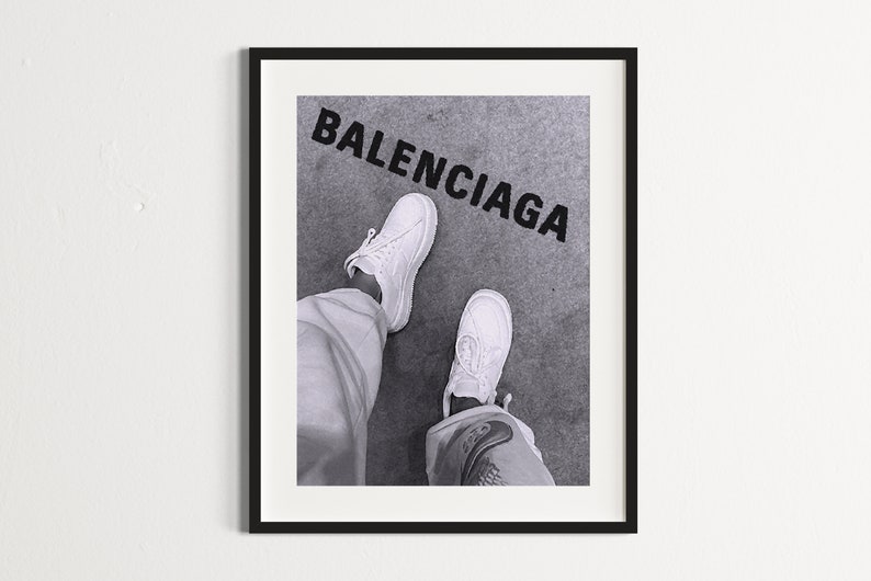 Luxury Fashion Shoes Wall Art Black and White Aesthetic Shoes Store ...
