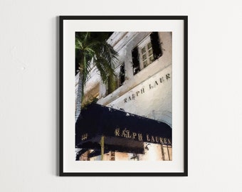 Luxury Fashion Store Wall Art | Vintage Aesthetic Showcase Poster | Teen Girl Room Decor | Printable Photo With Oil Painting Look | DIGITAL