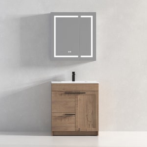 30'' Freestanding Bathroom Vanity with Topmount Sink 30 Inch