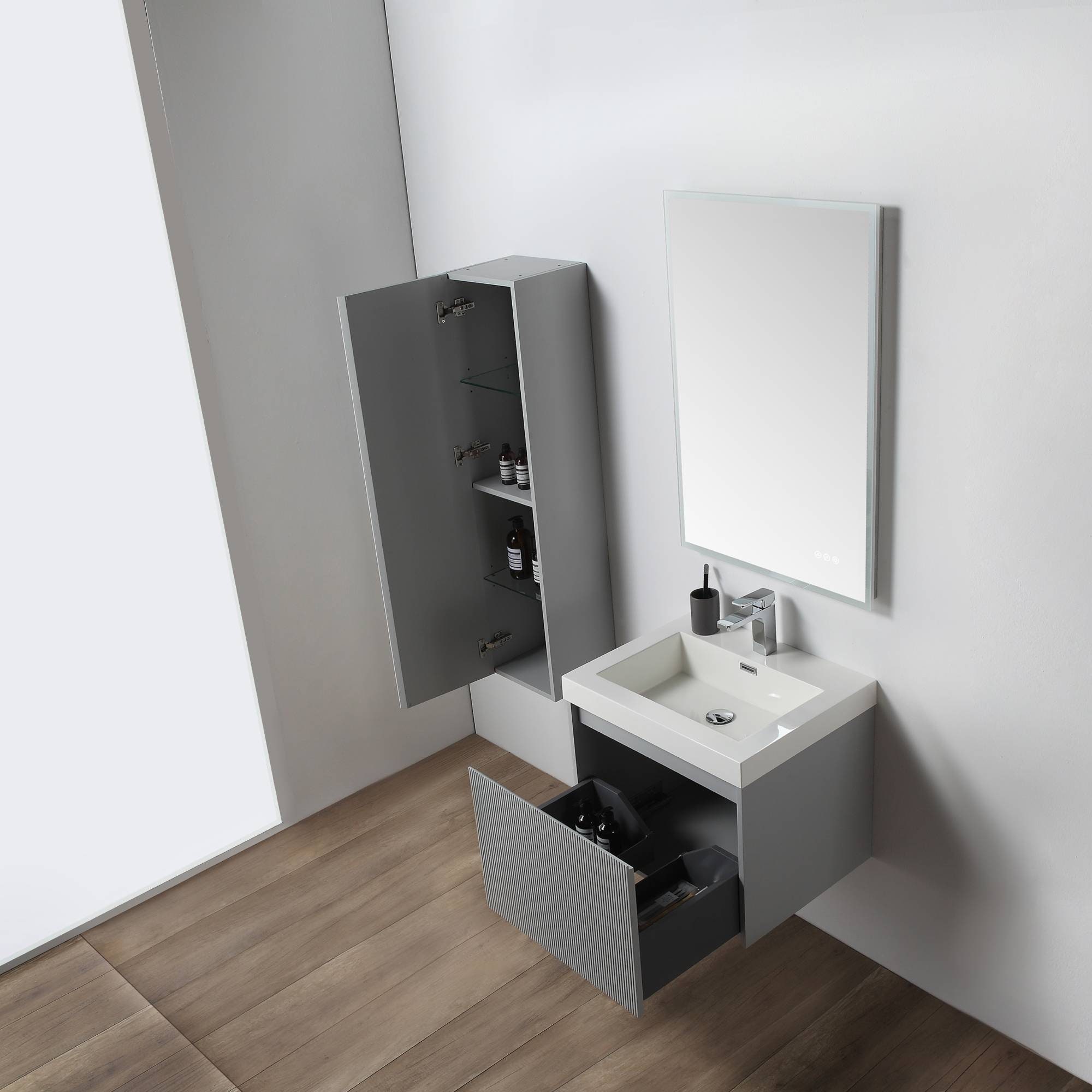 24 Inch Floating Bathroom Vanity With Sink, Wall Mounted Vanity - Etsy
