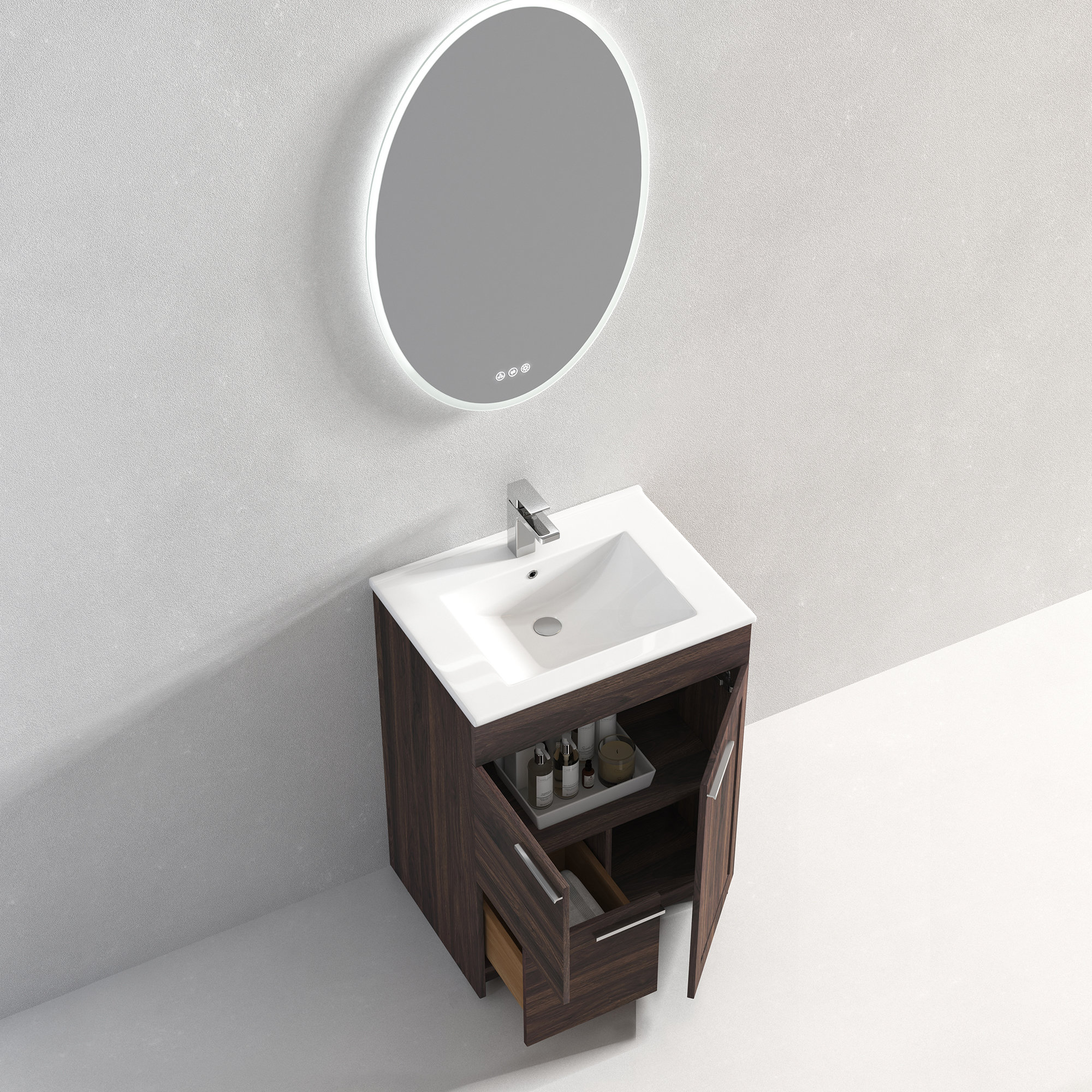 24'' Freestanding Bathroom Vanity With Topmount Sink 24 Inch - Etsy