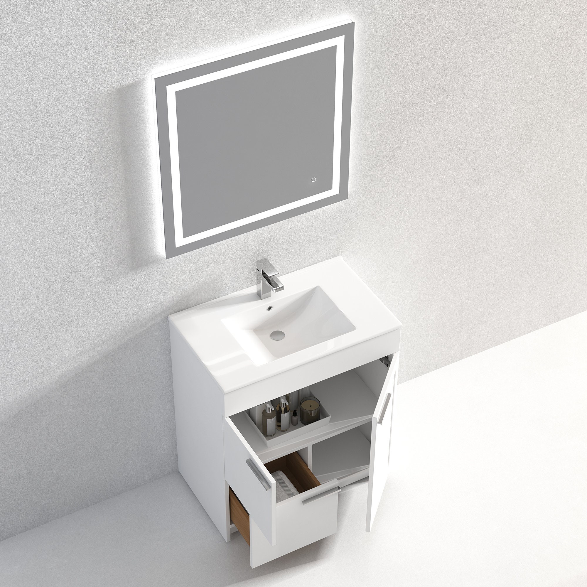 30'' Freestanding Bathroom Vanity With Topmount Sink 30 Inch - Etsy