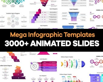 Modèles d&#39;infographie Modèles de données | 3000 + diapositives de présentation Powerpoint entièrement animées | Convient à toutes les catégories [Dernières]