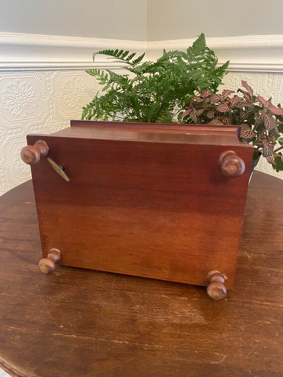 Vintage Wooden Jewelry Music Box - 1950s 1960s - … - image 3