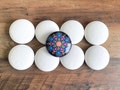Set of 8 - 3" Blank Rocks for Painting | Hand Casted Plaster Stone | Mandala Painting | Rock Art