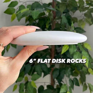 Set of 3 - 6inch Blank Rock for Painting | Hand Casted Plaster Stone | Mandala Painting | Rock Art