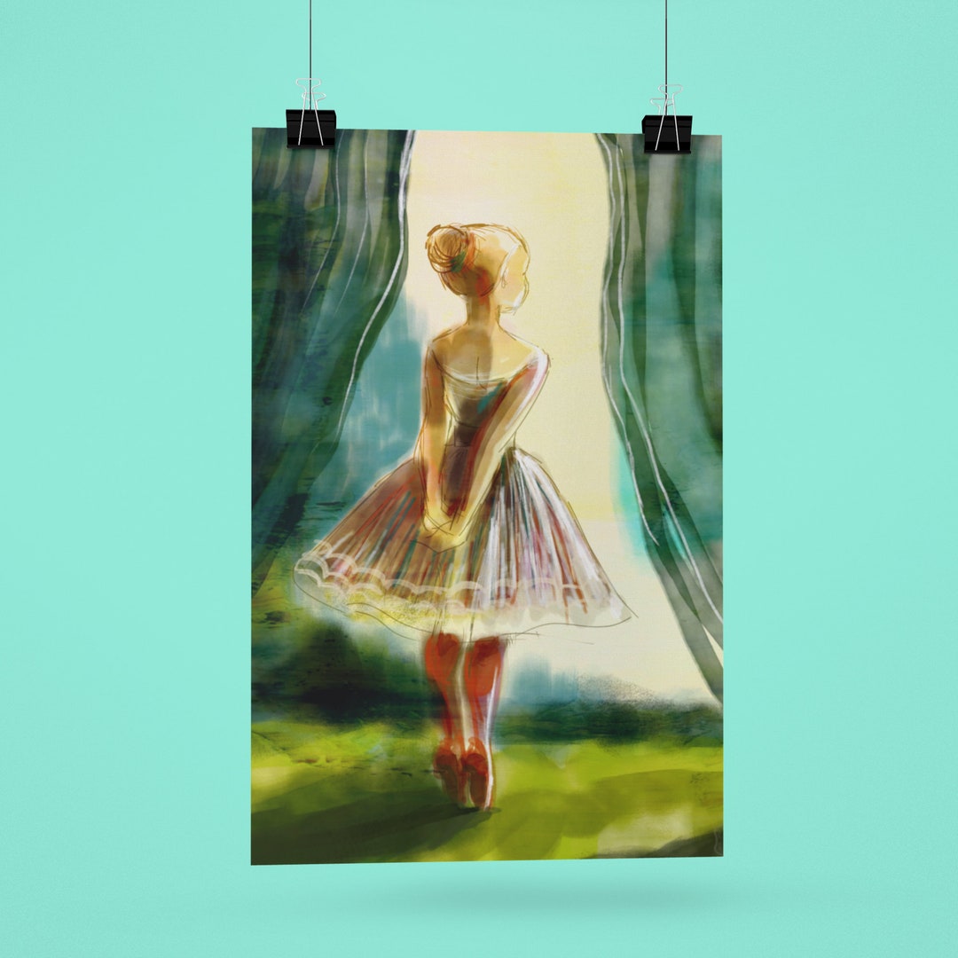 Ballerina Wall Decor Ballerina Art Print Ballerina Print Etsy