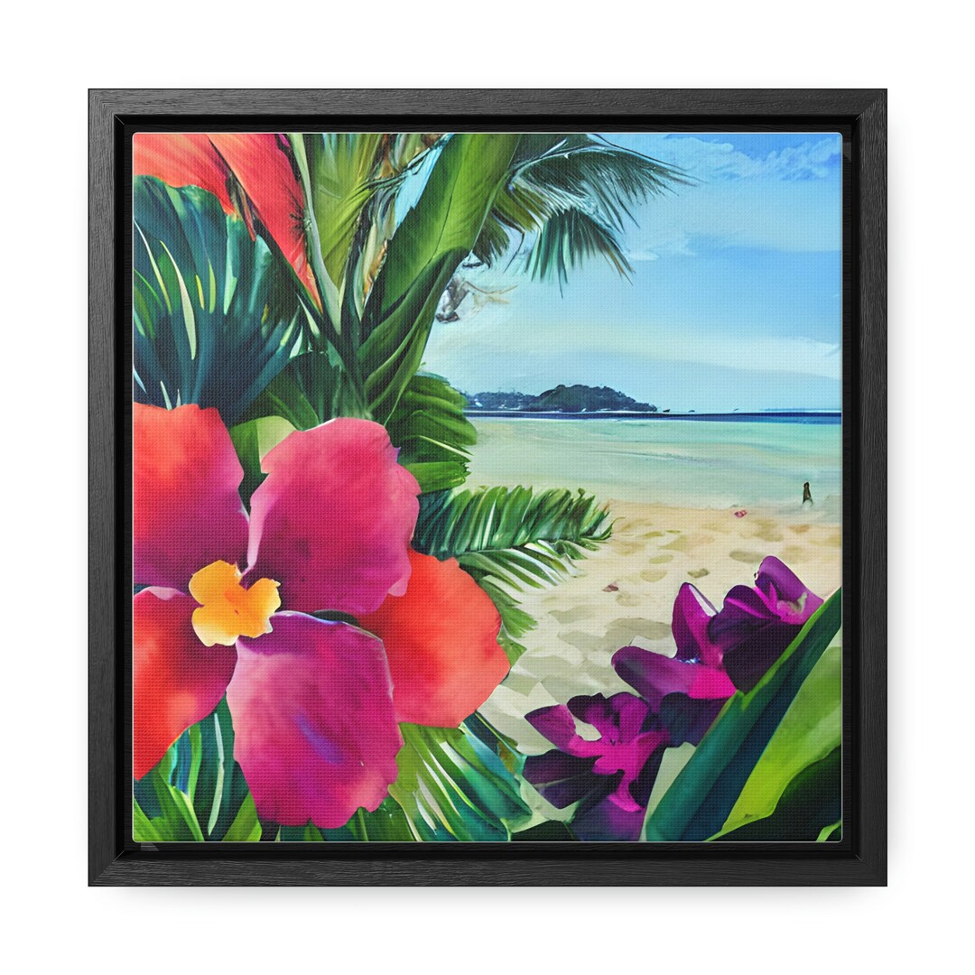 Tropical Wall Art Print Abstract Botanical Print Tropical Painting