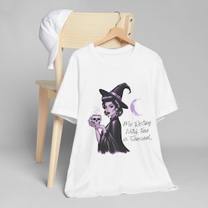 Witchy Vibes Unisex T-Shirt, Halloween T-Shirt, Magic Shirt, Occult Apparel, Casual Witch Wear, Spooky Gift Idea